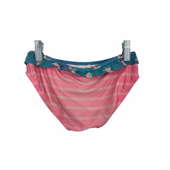 Xhilaration Girl's Stars & Striped Pink Blue Swim Bikini Set Kid's Size Medium - Picture 7 of 7